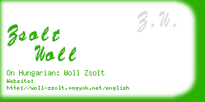 zsolt woll business card